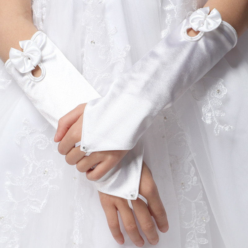 Gants pour fille en satin - Ref 2149707 Image 1