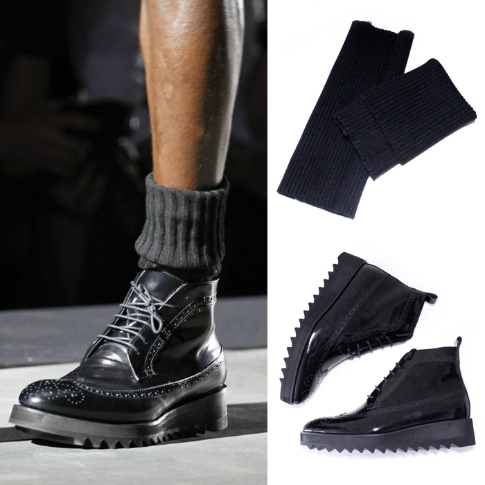 JINIWU厚底时尚高帮系松糕男靴