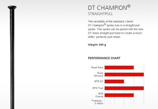 DT champion 直头辐条  1.8\2.0mm等径黑色\银色  任意长度 直拉