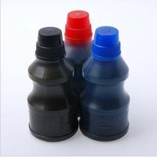 立信522 工字牌521红色打印油 塑料瓶装 40G 蓝色打印油