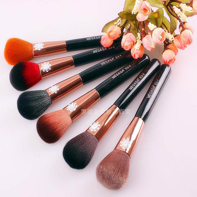 MEGAGA专业化妆刷 黑杆花钻口管蜜粉刷 散粉刷 腮红/胭脂刷