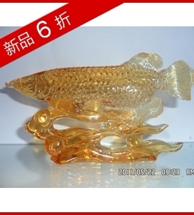 金龙鱼古法琉璃摆件打折包邮