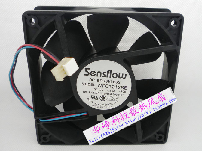 原装Delta 12038 12V 0.65A WFC1212BE -R00 交换机散热风扇