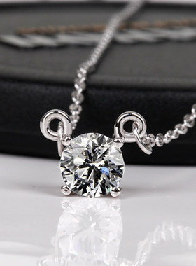 s925纯银项链颈链饰品淑女款锆石