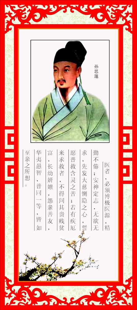 572海报印制海报展板素材116孙思邈简介绍名人名言格言(8)