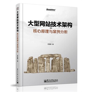 正版大型网站技术架构核心原理与案例分析 网站建设理论书籍 网站设计制作教程 电子工业出版社 计算机网站技术类书网站架构书籍