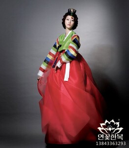 新娘韩服/敬酒韩服/韩国原装进口面料/韩国韩服/H-X01012