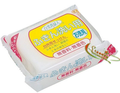 日本白雪贵妇人强力去油污去顽固污渍血渍笔渍洗衣皂厨房抹布皂