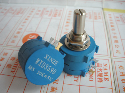 XINZE WXD3590S 2W线绕电位器 出口精密多圈电位器20K+-5%