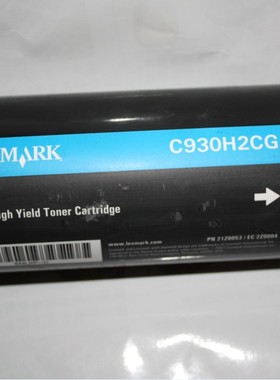 Lexmakr C930H2CG 蓝色墨粉盒 Lexmark C935 青色粉盒（24K）