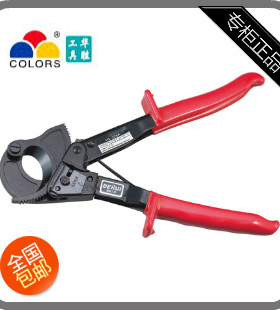 包邮厂家直销华胜三彩工具 棘轮式325A 切线钳 电线电缆剪刀