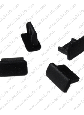 黑色 Mini USB插口保护胶塞 数码接口防尘保护塞 1.2元/个