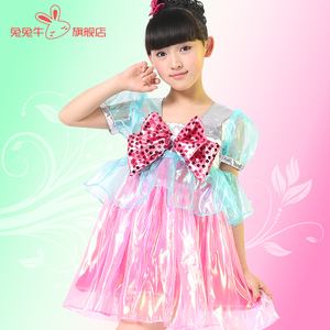 六一儿童环保时装秀服装女童时装表演服幼稚园演出服幼儿舞蹈裙子