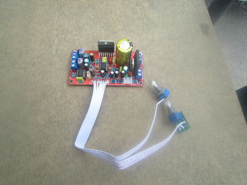tda7377三声道功放板电位器分体