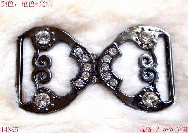 金属纽扣子专卖 2.5CM枪色服装水钻钮扣 搭扣松紧腰带对扣特价