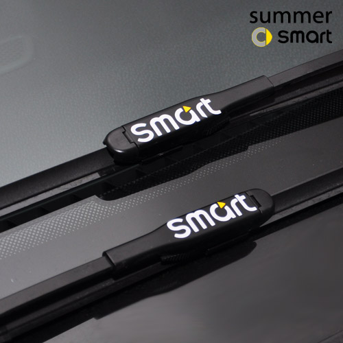smart前后雨刮装饰字母反光贴纸