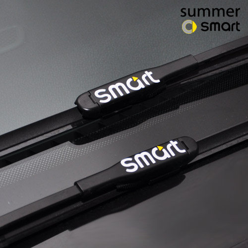 smart前后雨刮装饰字母反光贴纸
