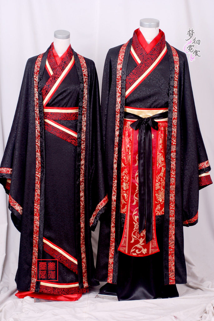 汉服周制婚礼新郎新娘古代服装婚民族服装定制/加工