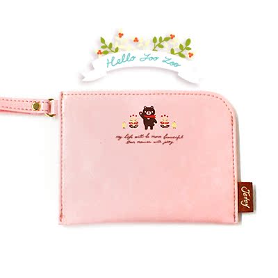 韩国进口JETOY Hello JOOZOO card pouch 卡袋 卡包 –baby pink