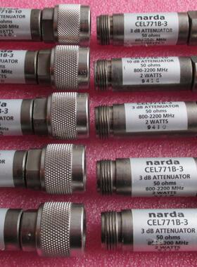 narda 771B-3 12.4GHz 3dB 2W N RF 射频微波 同轴固定衰减器