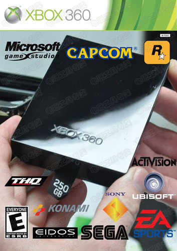 特价！自制专用！XBOX360 硬盘 640G 装满游戏！