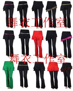 广场舞服装新款裙裤拉丁舞下装春秋女舞蹈裤舞蹈练习裤子厂家直销