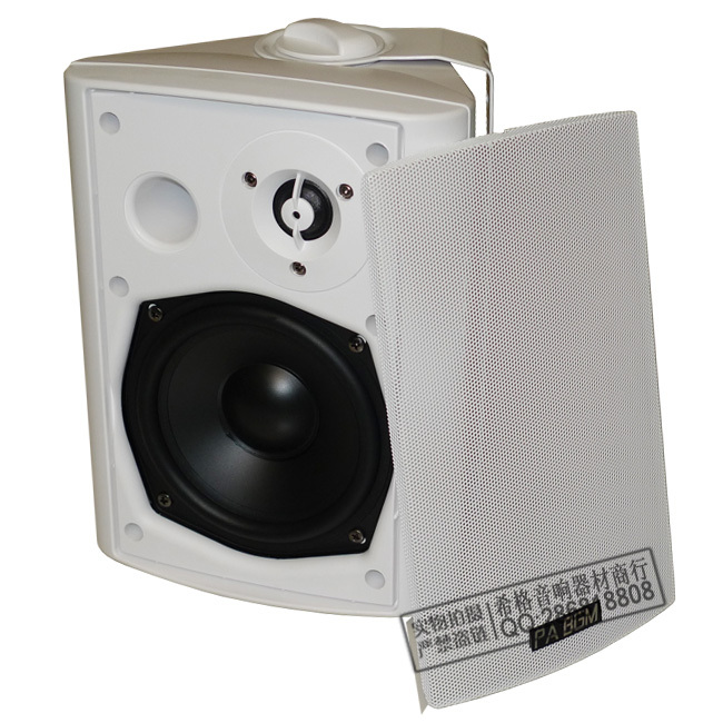 直销 豪华挂壁大喇叭 40W 白色/定压挂壁音箱 公共广播 定压音响