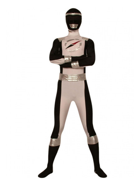 黑色轰轰战队zentai紧身衣 弹力莱卡轰轰战队连体英雄紧身衣服装