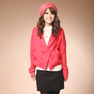 雅歌1 杰杰丝女装 棉 翻领百搭 小外套小西装 春装 款