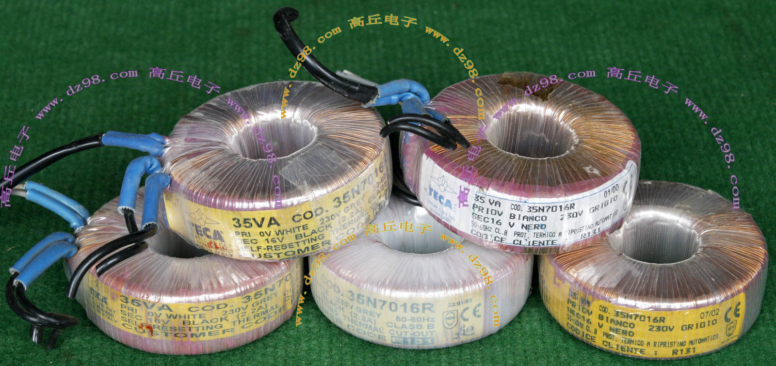 意大利 TECA 进口 拆机 230V转16V 35VA 环形 变压器