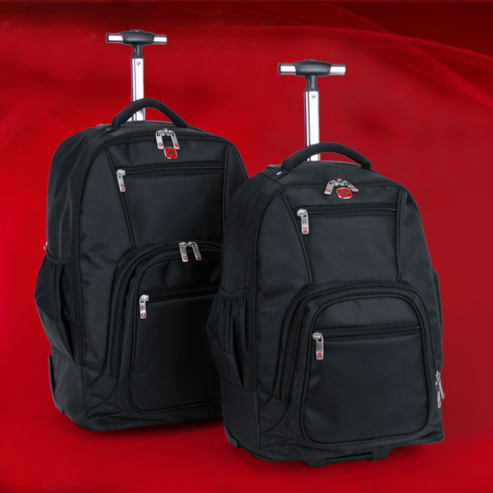 swiss military luggage trolley