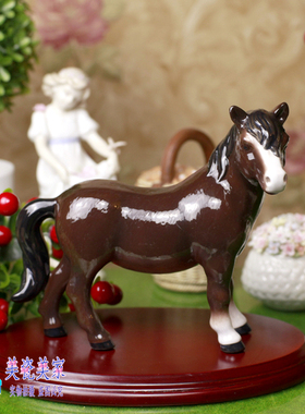 英国Leonardo陶瓷瓷偶马摆件马年礼品 乡村生活-设特兰小矮马