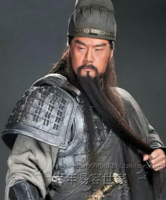 关羽长胡子真发黑色加长胡子