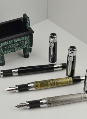 金豪jinhao德灿笔行2012一言九鼎系列189铱金笔钢笔木盒礼盒装