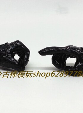 BBI1/6兵人模型散件手势黑色手套手扳机手握枪手