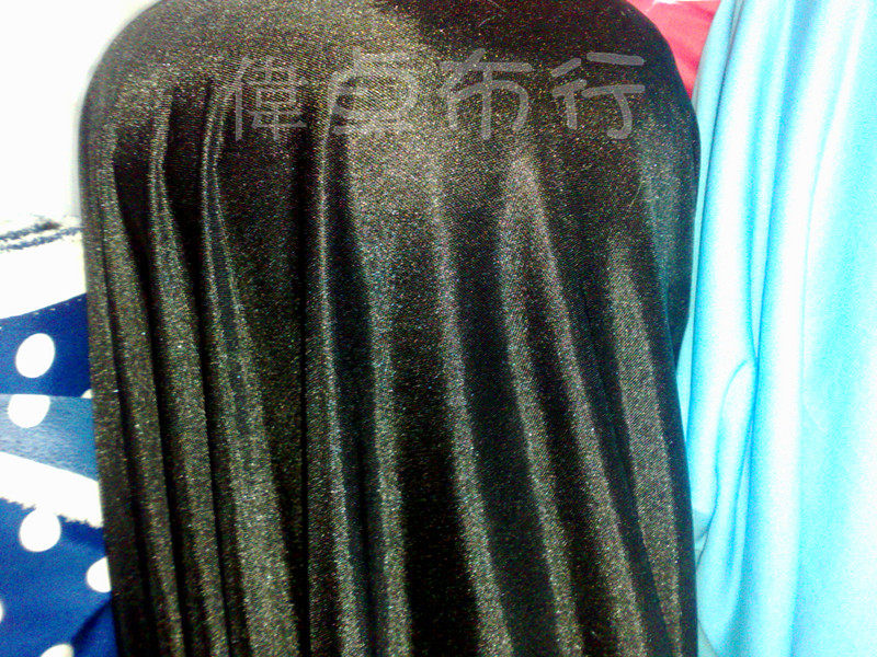 黑色丝光里衬布男女装衣服连衣裙里布柔软内衬弹力睡衣面料布料