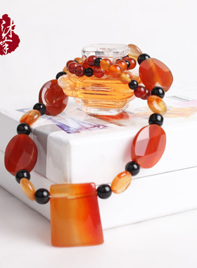 原创时尚风水晶玛瑙百搭挂链包邮