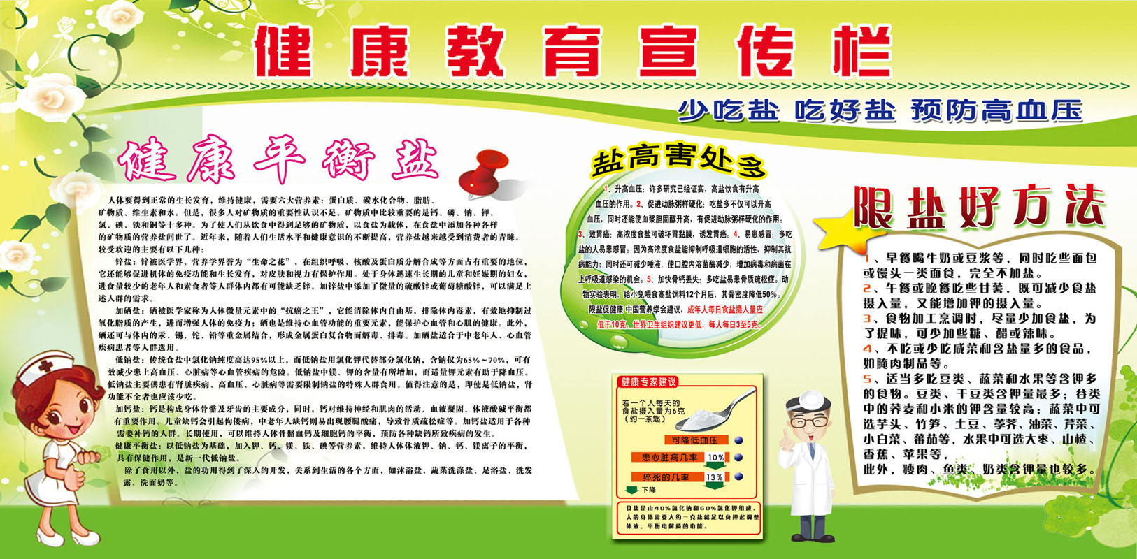 海报印制385海报展板素材75健康教育宣传栏18psd