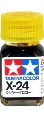 TAMIYA/田宫 80024 X-24 透明黄色 10ml珐琅系油性模型油漆