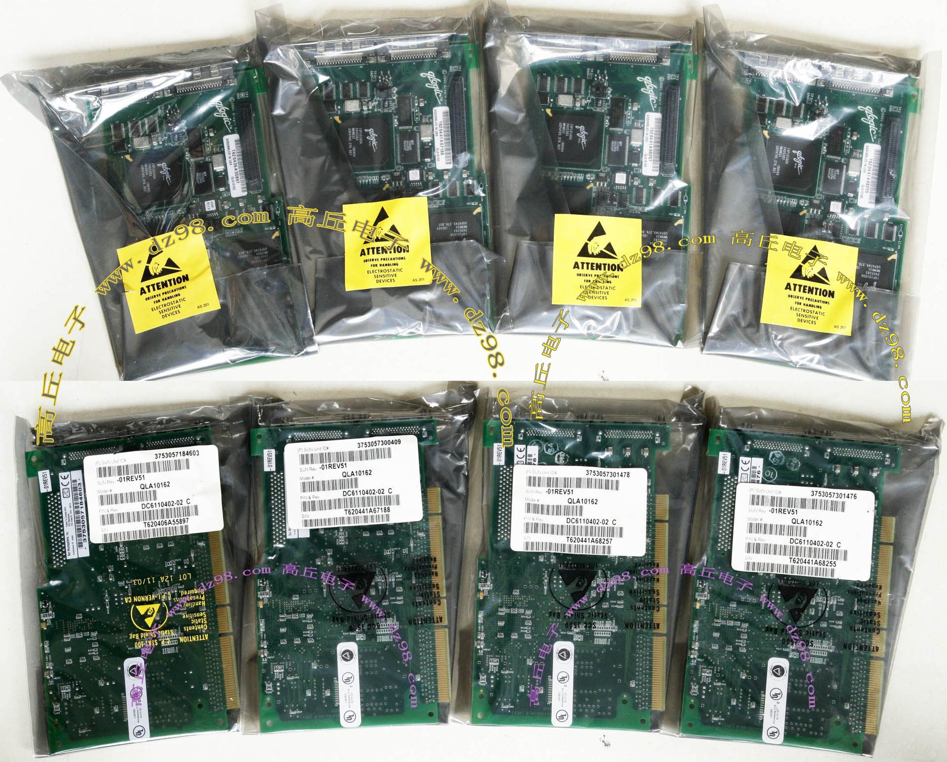 SUN 原装 备件 QLA10162 PCI Ultra-3 双口 SCSI卡 实物现货