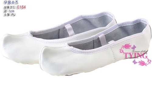 韩国原装进口女士专用无跟白色舞蹈勾鞋 舞蹈鞋 XHX006