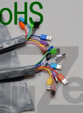 扣式结束带 束线带 电线保护带 灰色WCT-120 DPS-140扣距120mm