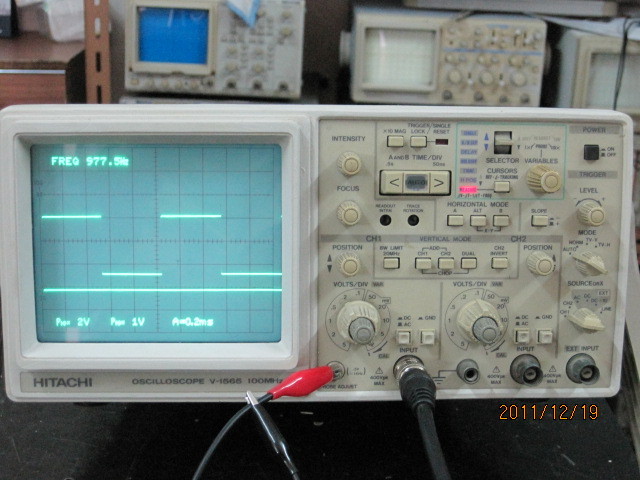 二手示波器，日本日立V-1565-100MHZ频率直读示波器