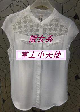 Ai AG quality goods Summer wear white Hollow Lace Short sleeved shirt 140114114in the Women's clothing/Boutique , Shirt  category - from Buy2taobao.com to provide professional Taobao agent buy service