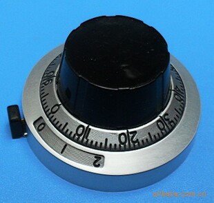 46MM电位器旋钮 B2精密刻度盘旋钮 可调电阻多圈旋钮3590S 6.35MM