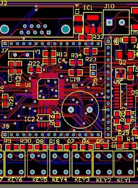 LPC2132开发板pcb LPC2132原理图pcb 有74HC595 8050 24C04 串口