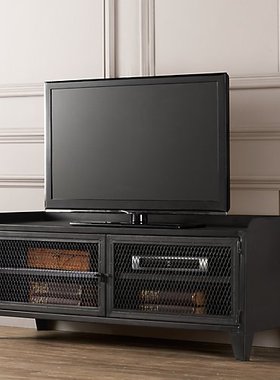 zmht 美式乡村铁艺工艺书柜 欧式柜 储物柜 电视柜 做旧铁艺书柜