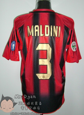 04-05 AC米兰 主场球衣 3号 马尔蒂尼 联赛版 字章齐 代购