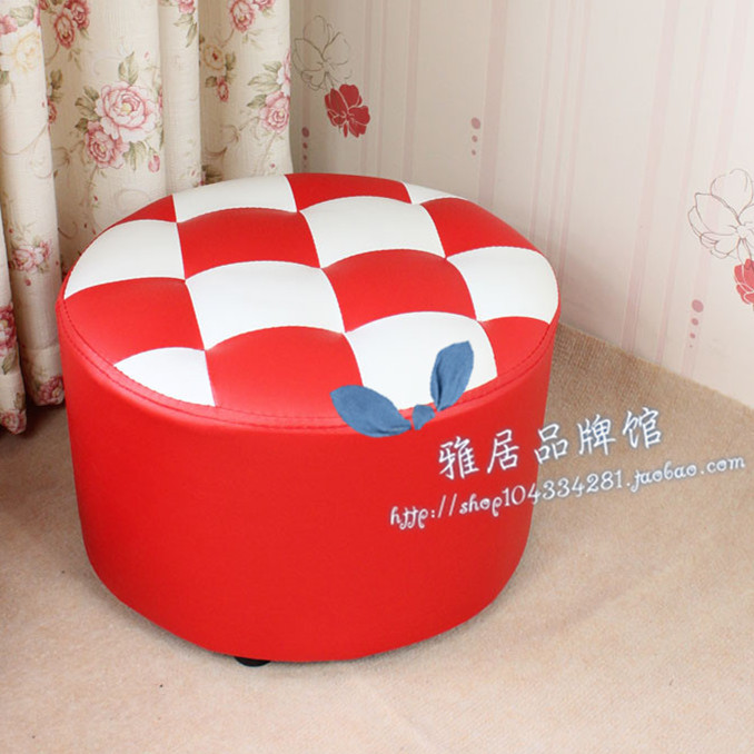 促销 小皮凳子 方格小圆凳 换鞋凳服装店休息凳鞋店试鞋凳沙发凳|msdalam kategori perabot kediaman, Kerusi kelas, najis, najis rendah - dari Buy2taobao.com untuk memberikan perkhidmatan ejen Taobao profesional membeli