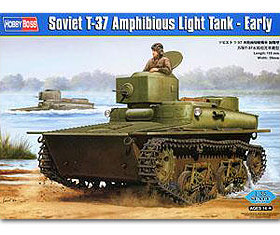 HOBBYBOSS/小号手 83818 二战苏联 T-37 两栖轻战车前期型